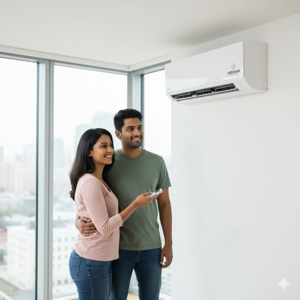 Happy customer with new AC
