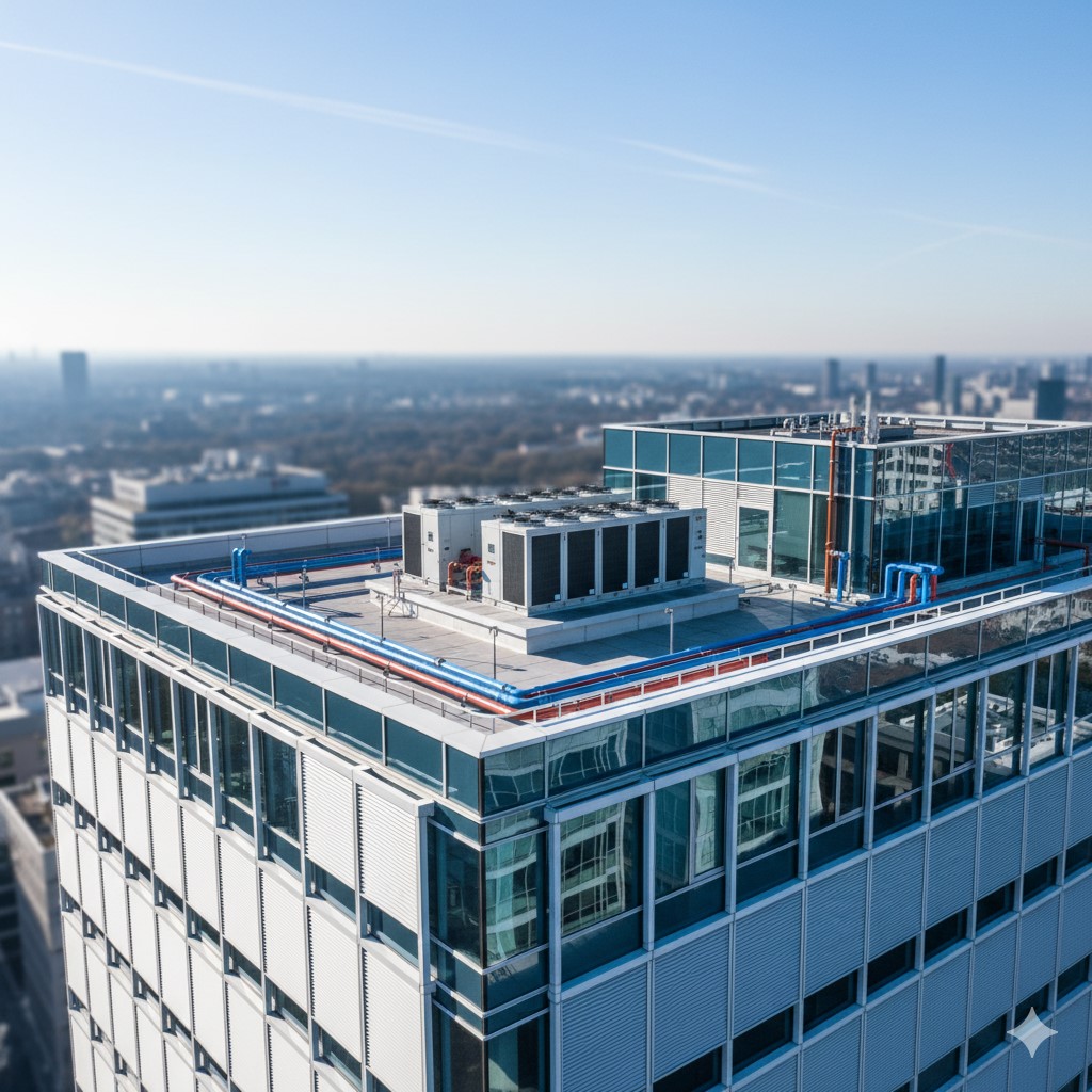 VRF Outdoor Units on a rooftop